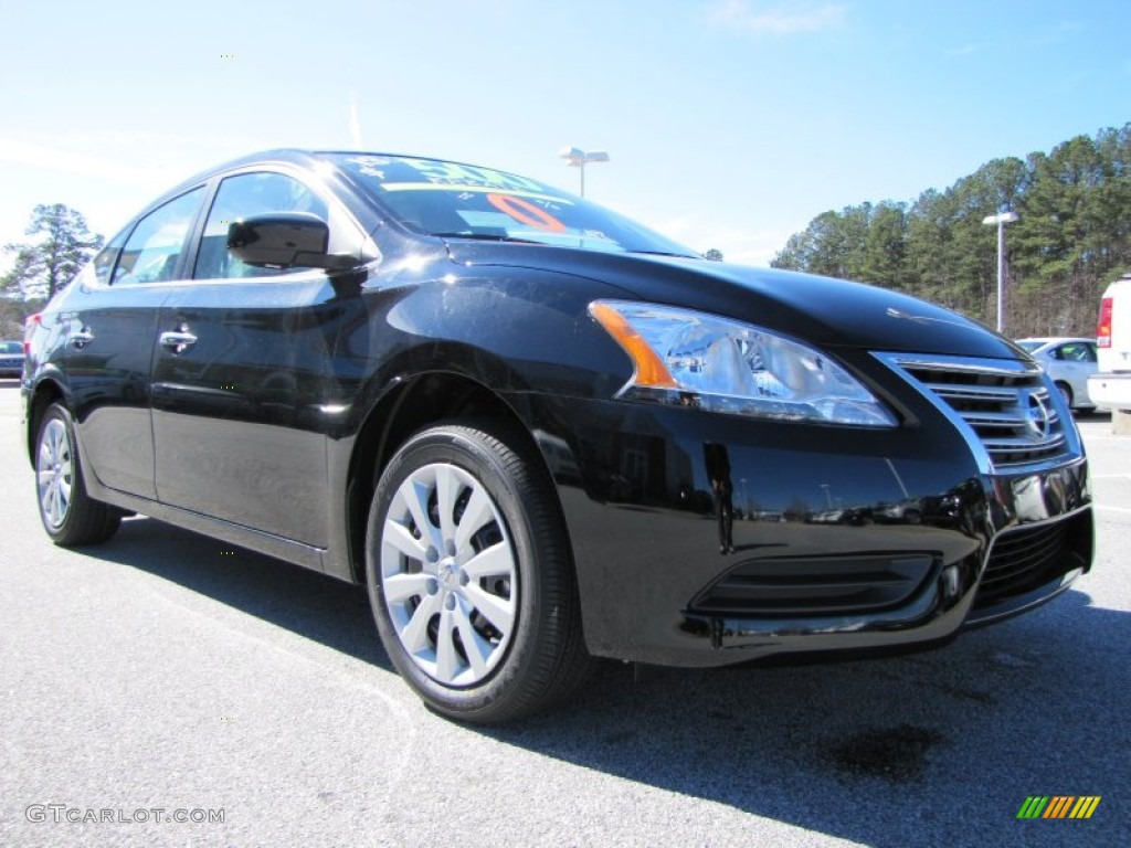 Super Black 2013 Nissan Sentra SV Exterior Photo #77481207