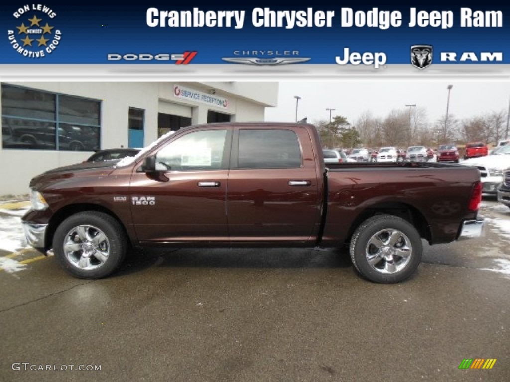 2013 1500 Big Horn Crew Cab 4x4 - Western Brown Pearl / Canyon Brown/Light Frost Beige photo #1