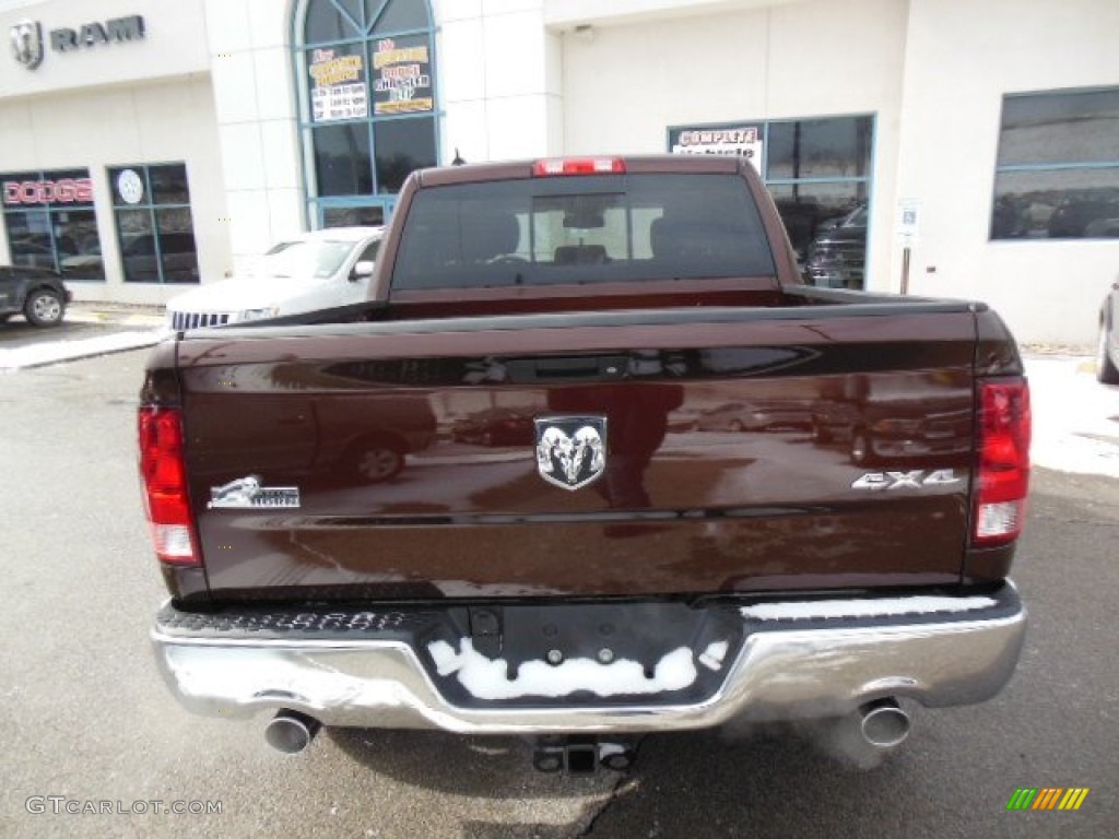 2013 1500 Big Horn Crew Cab 4x4 - Western Brown Pearl / Canyon Brown/Light Frost Beige photo #7