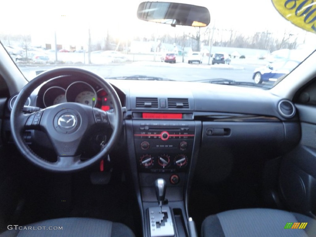 2008 Mazda MAZDA3 i Touring Sedan Black Dashboard Photo #77481827
