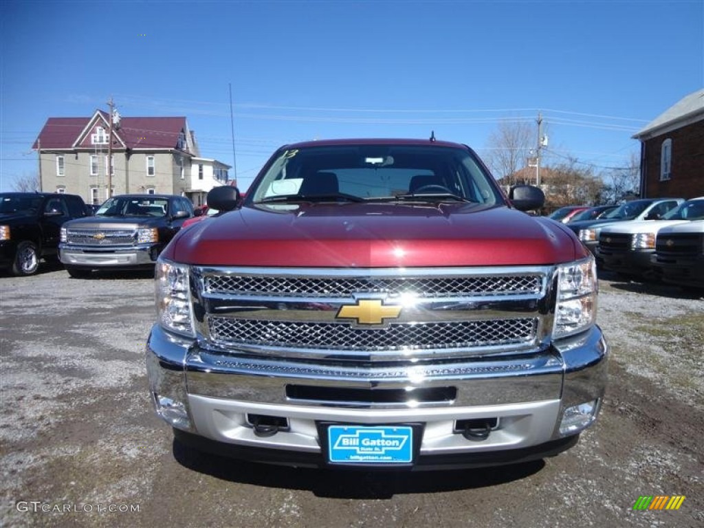 2013 Silverado 1500 LT Crew Cab 4x4 - Deep Ruby Metallic / Ebony photo #2