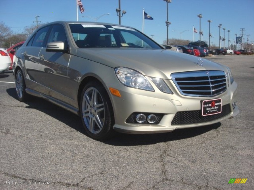 2010 E 350 Sedan - Pearl Beige Metallic / Almond Beige photo #1