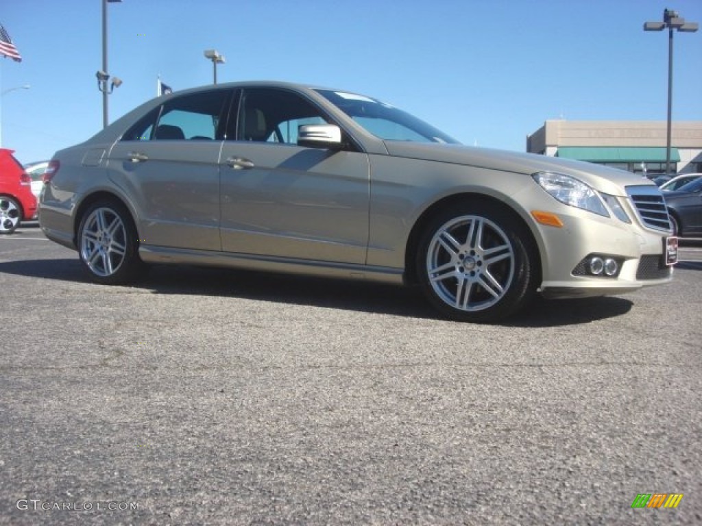 Pearl Beige Metallic 2010 Mercedes-Benz E 350 Sedan Exterior Photo #77482698
