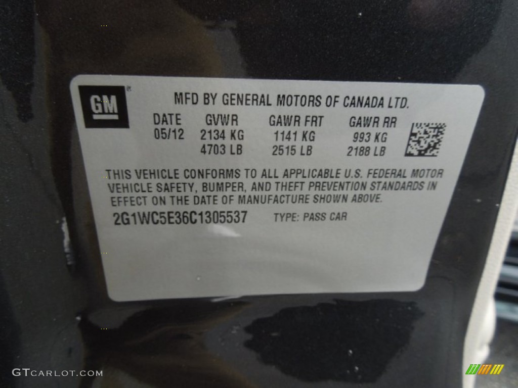 2012 Impala LTZ - Ashen Gray Metallic / Gray photo #7