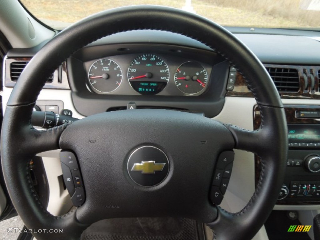 2012 Chevrolet Impala LTZ Gray Steering Wheel Photo #77483426