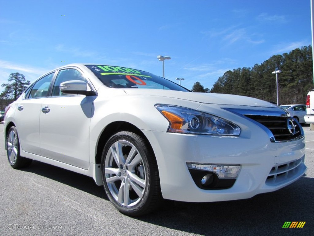 Pearl White 2013 Nissan Altima 3.5 SL Exterior Photo #77483825