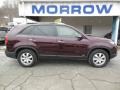 2013 Dark Cherry Kia Sorento LX V6 AWD  photo #1