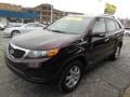 2013 Dark Cherry Kia Sorento LX V6 AWD  photo #4