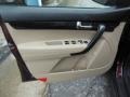 Beige 2013 Kia Sorento LX V6 AWD Door Panel