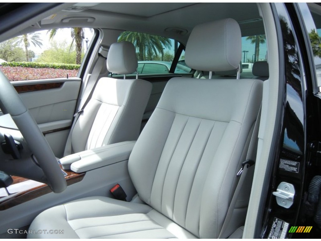 Ash Gray Interior 2010 Mercedes-Benz E 350 Sedan Photo #77485037