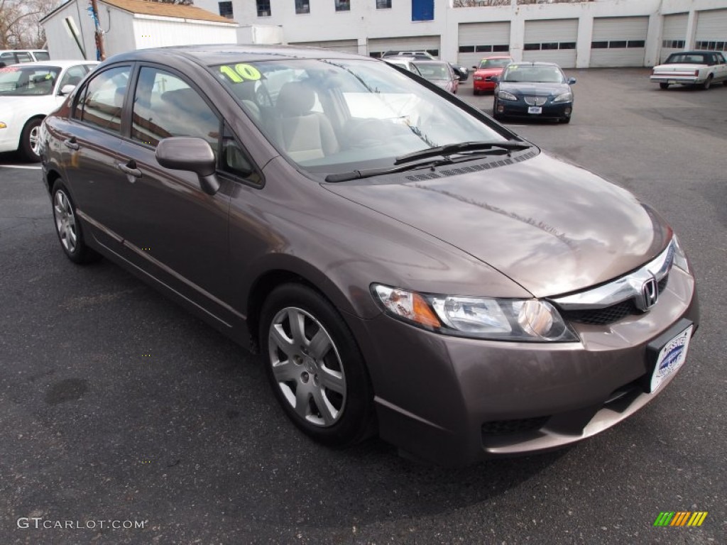 Urban Titanium Metallic 2010 Honda Civic LX Sedan Exterior Photo #77485112