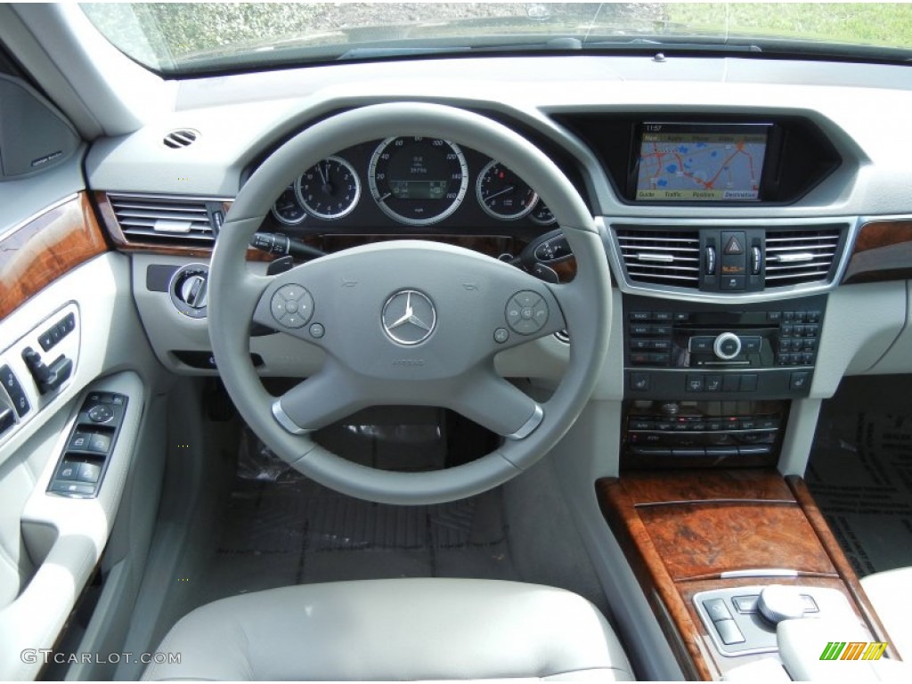 2010 Mercedes-Benz E 350 Sedan Ash Gray Dashboard Photo #77485239