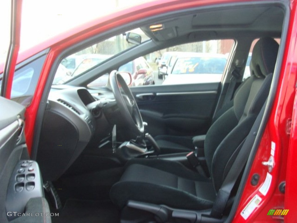 2009 Civic Si Sedan - Rallye Red / Black photo #8