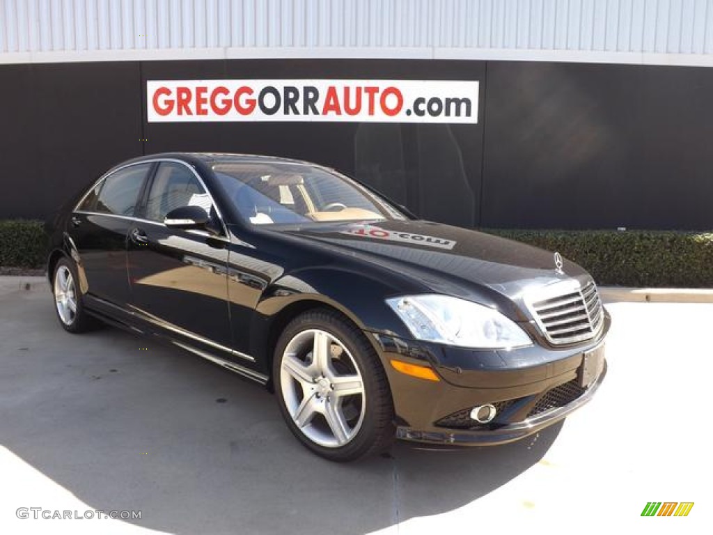 2008 S 550 4Matic Sedan - Black / Cashmere/Savanna photo #1