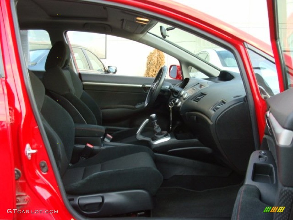 2009 Civic Si Sedan - Rallye Red / Black photo #9
