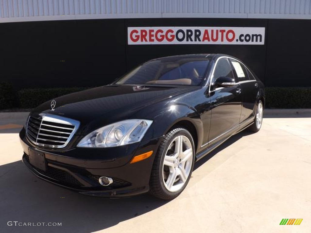 2008 S 550 4Matic Sedan - Black / Cashmere/Savanna photo #2