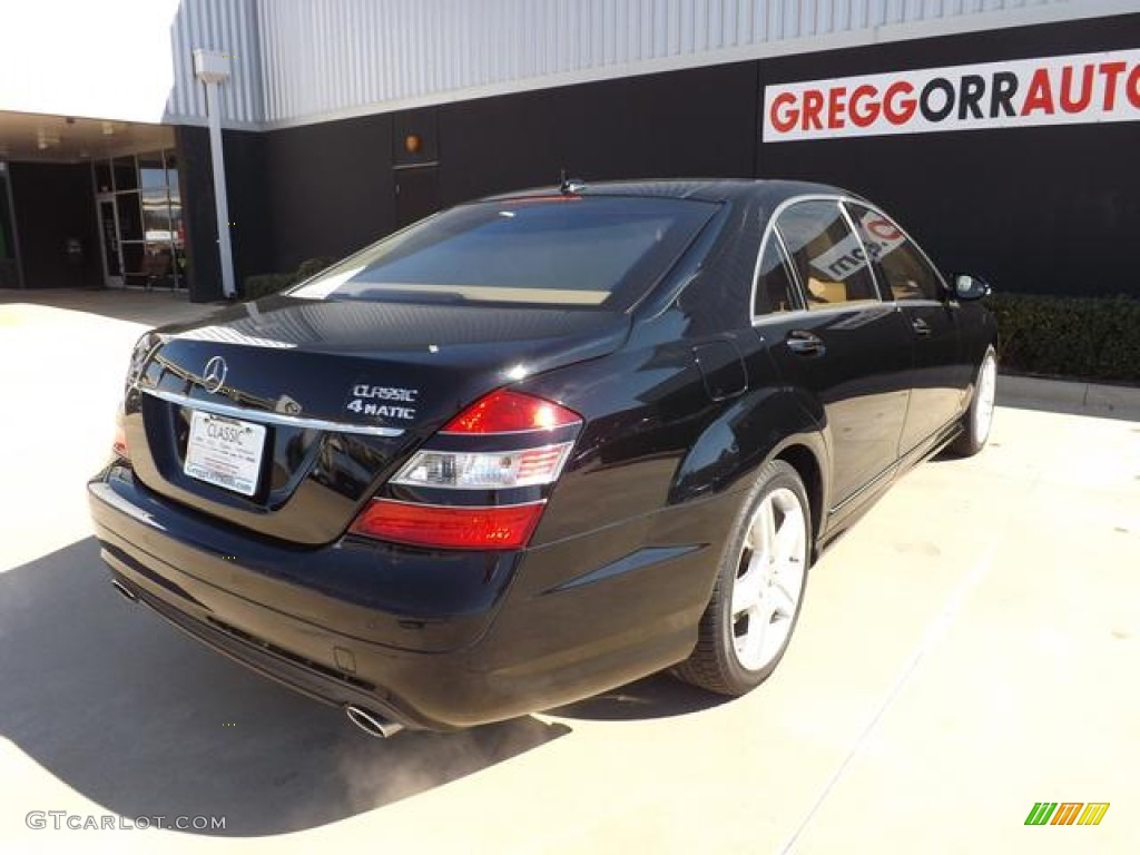 2008 S 550 4Matic Sedan - Black / Cashmere/Savanna photo #3