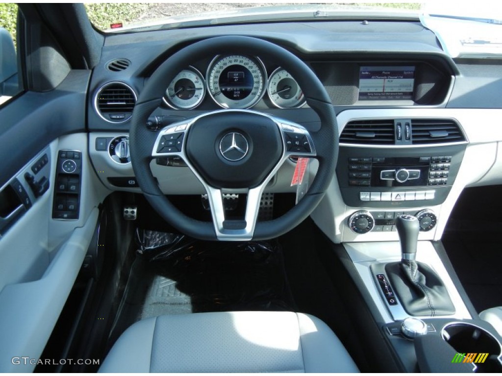 2013 Mercedes-Benz C 250 Sport Ash/Black Dashboard Photo #77486885