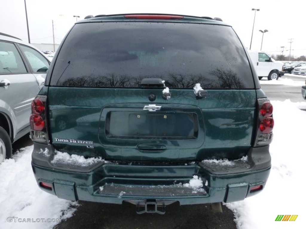 2005 TrailBlazer LS 4x4 - Emerald Jewel Green Metallic / Light Gray photo #3