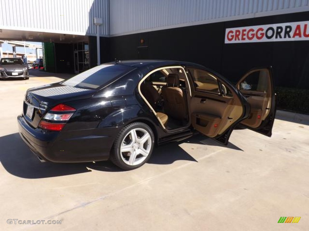 2008 S 550 4Matic Sedan - Black / Cashmere/Savanna photo #9
