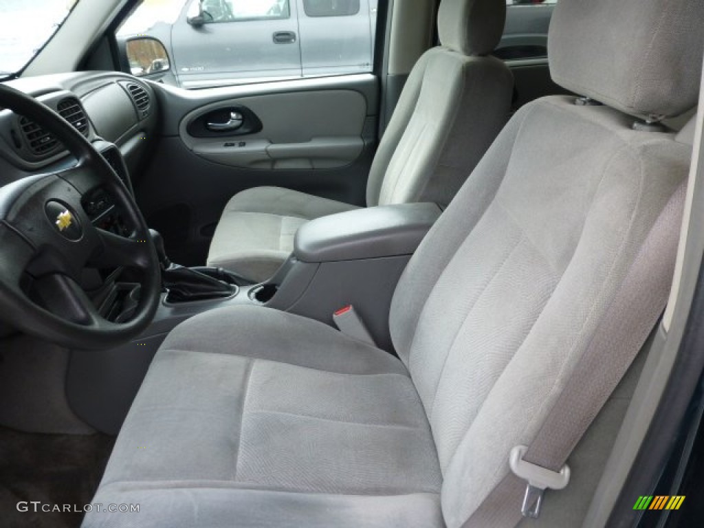 2005 TrailBlazer LS 4x4 - Emerald Jewel Green Metallic / Light Gray photo #8