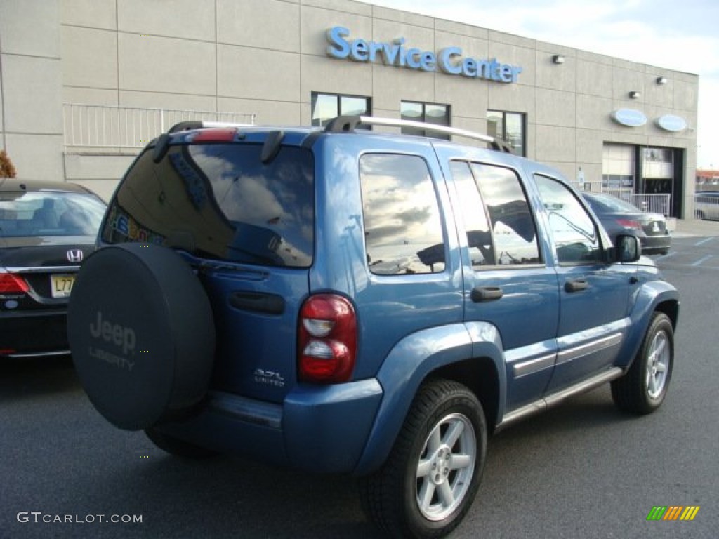 2006 Liberty Limited 4x4 - Atlantic Blue Pearl / Medium Slate Gray photo #4