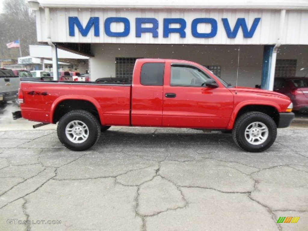 Flame Red Dodge Dakota