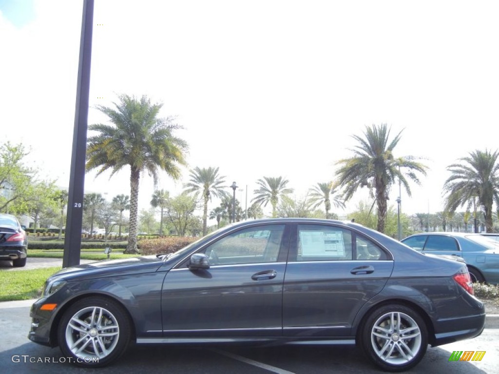 Steel Grey Metallic 2013 Mercedes-Benz C 250 Sport Exterior Photo #77488254