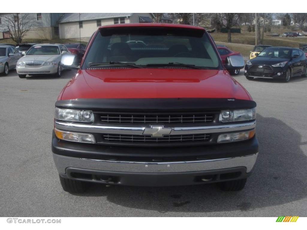 2000 Silverado 1500 LS Extended Cab 4x4 - Victory Red / Graphite photo #50
