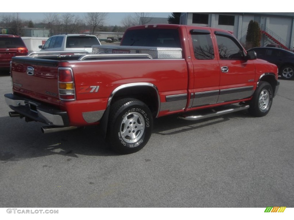 2000 Silverado 1500 LS Extended Cab 4x4 - Victory Red / Graphite photo #67