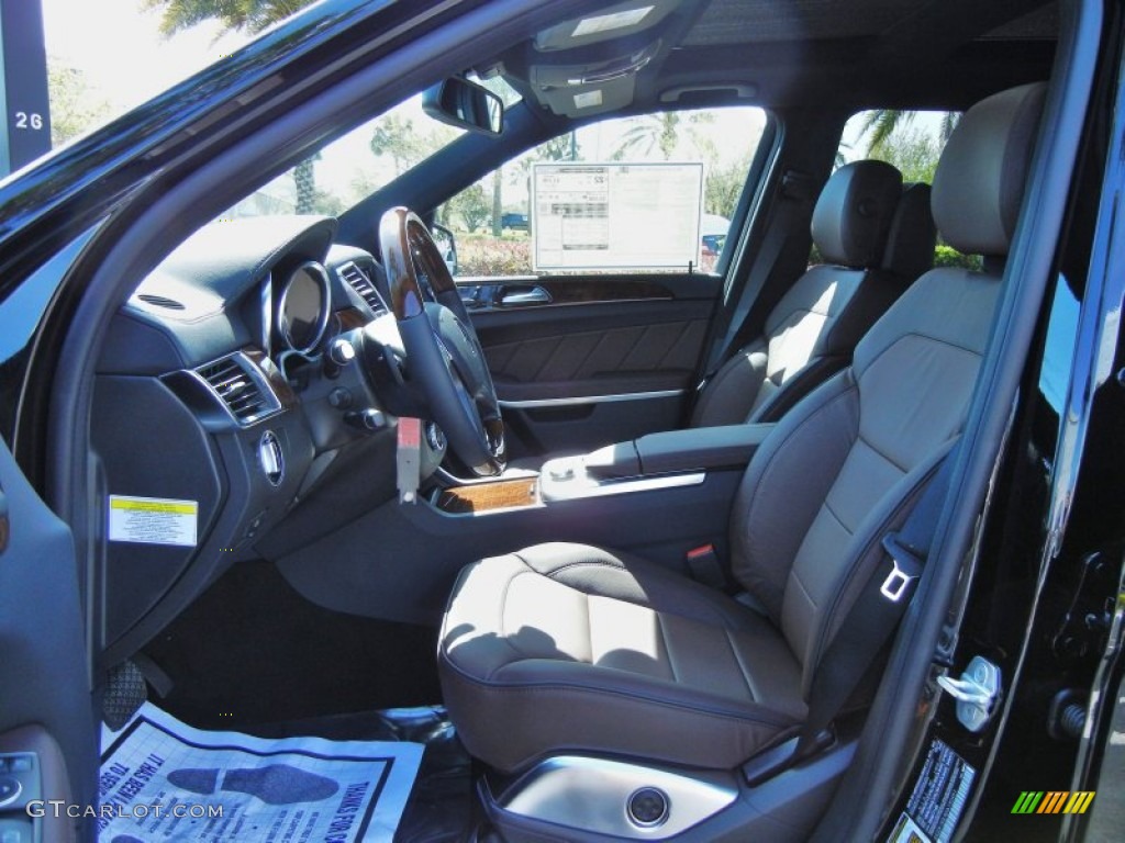 Black/Tobacco Brown Interior 2013 Mercedes-Benz GL 350 BlueTEC 4Matic Photo #77489894