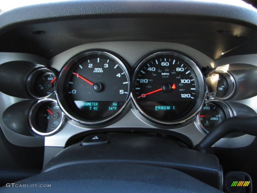 2013 Chevrolet Silverado 2500HD LT Crew Cab Gauges Photo #77490283