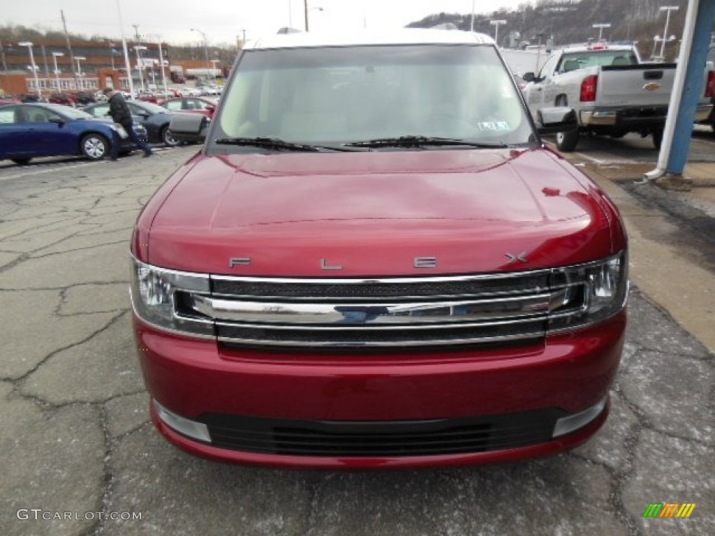 2013 Flex SEL AWD - Ruby Red Metallic / Dune photo #3