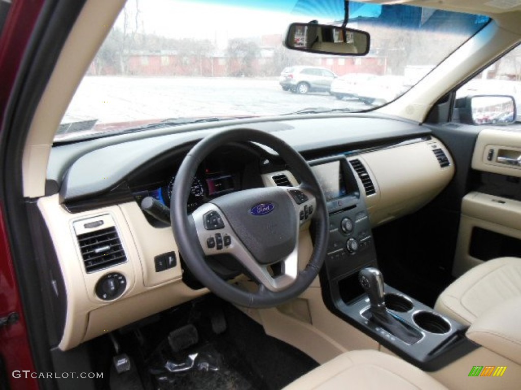 2013 Flex SEL AWD - Ruby Red Metallic / Dune photo #10