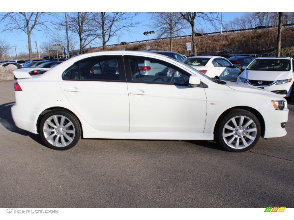 Wicked White Metallic 2010 Mitsubishi Lancer GTS Exterior Photo #77492581