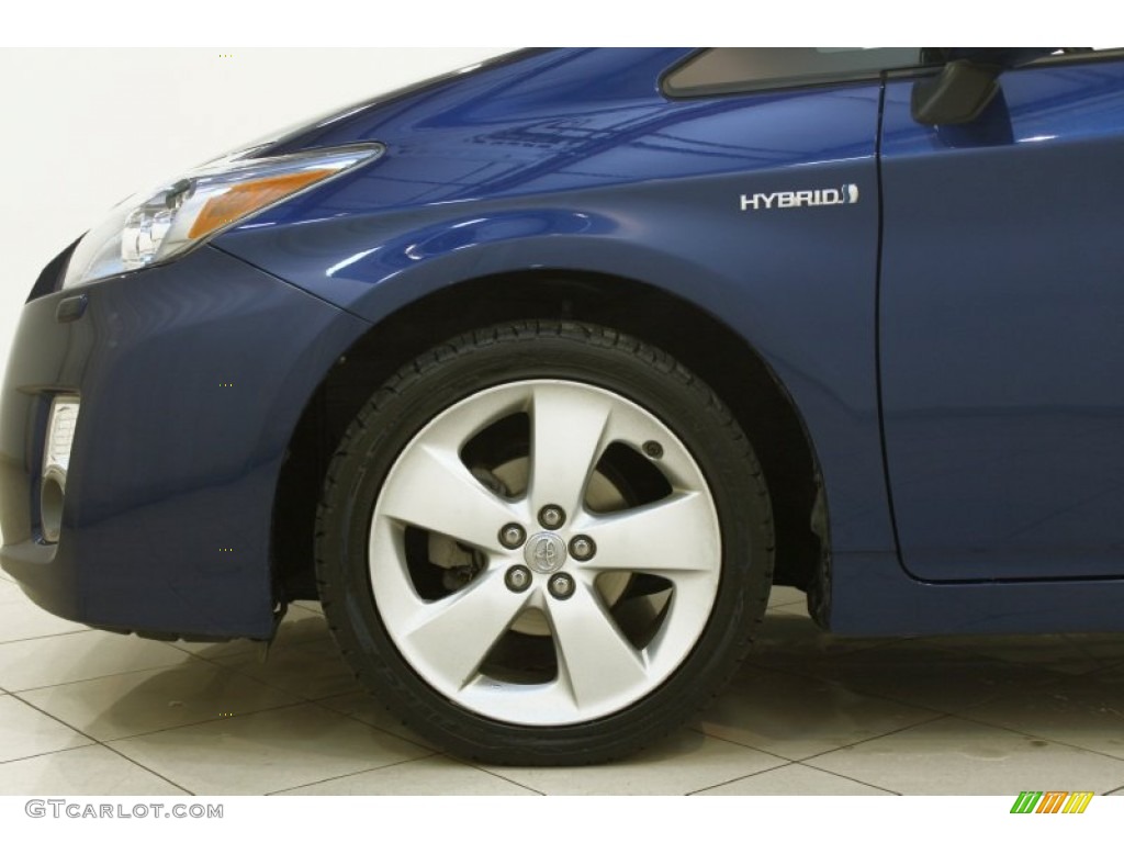 2010 Prius Hybrid V - Blue Ribbon Metallic / Dark Gray photo #35