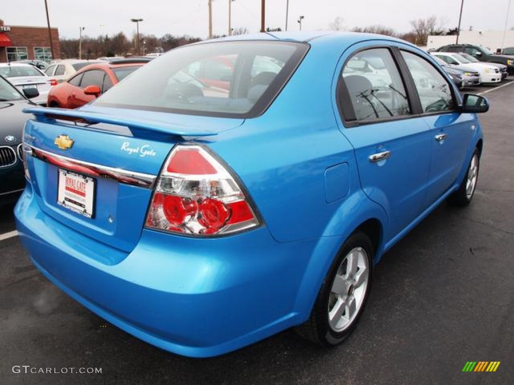 2007 Aveo LT Sedan - Bright Blue / Charcoal Black photo #3