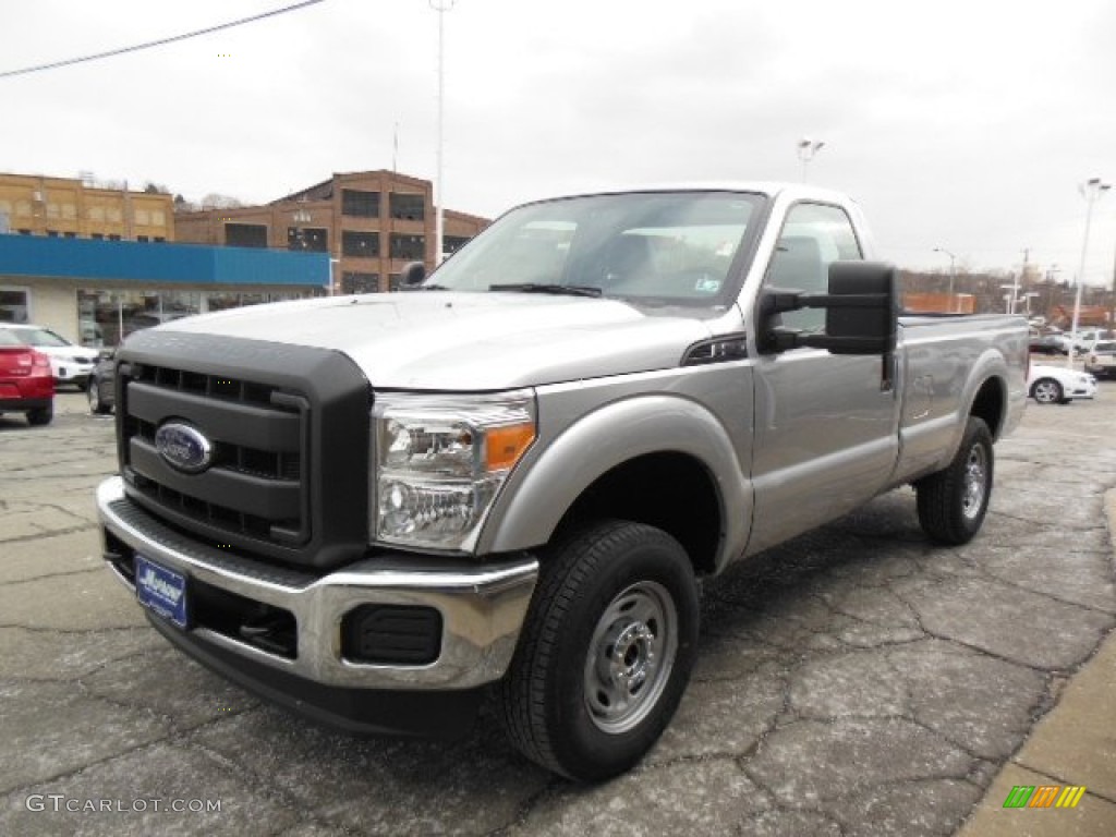 Ingot Silver Metallic 2013 Ford F250 Super Duty XL Regular Cab 4x4 Exterior Photo #77495117