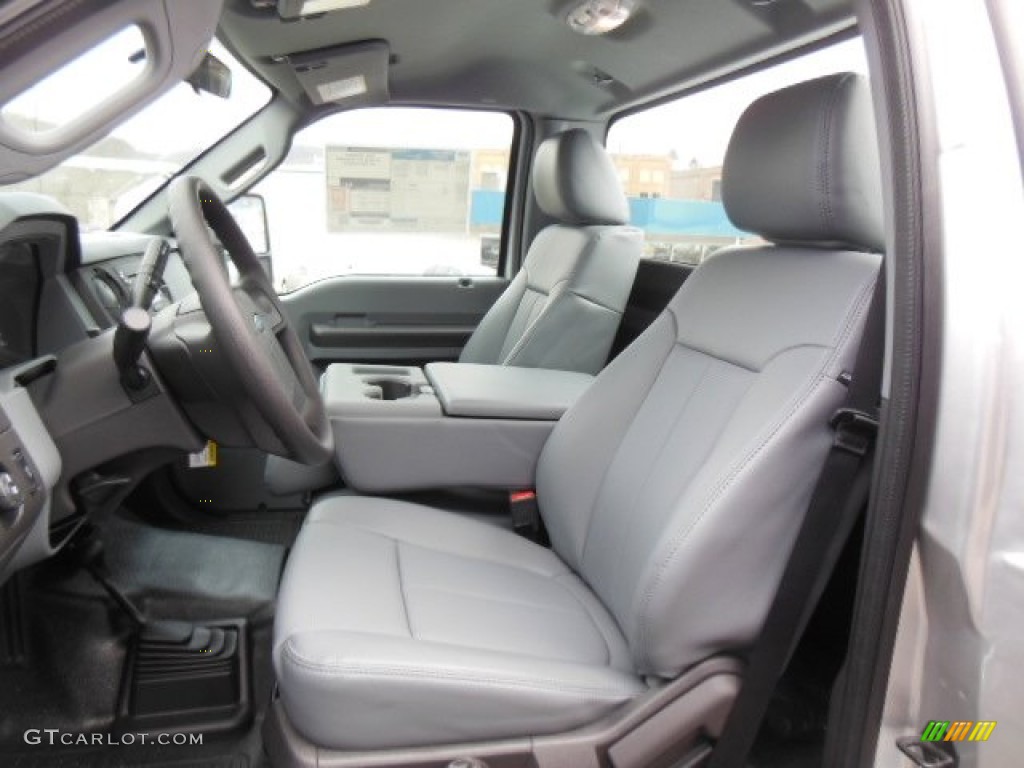 Steel Interior 2013 Ford F250 Super Duty XL Regular Cab 4x4 Photo #77495255