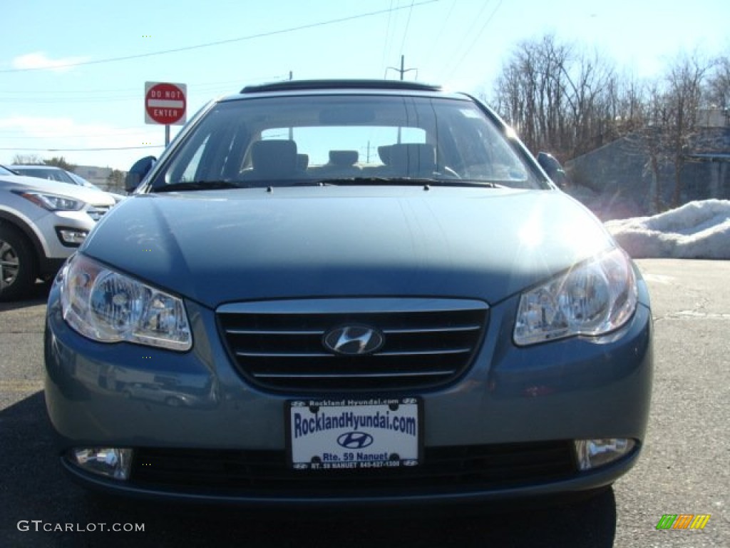 2007 Elantra GLS Sedan - Seattle Light Blue / Beige photo #2