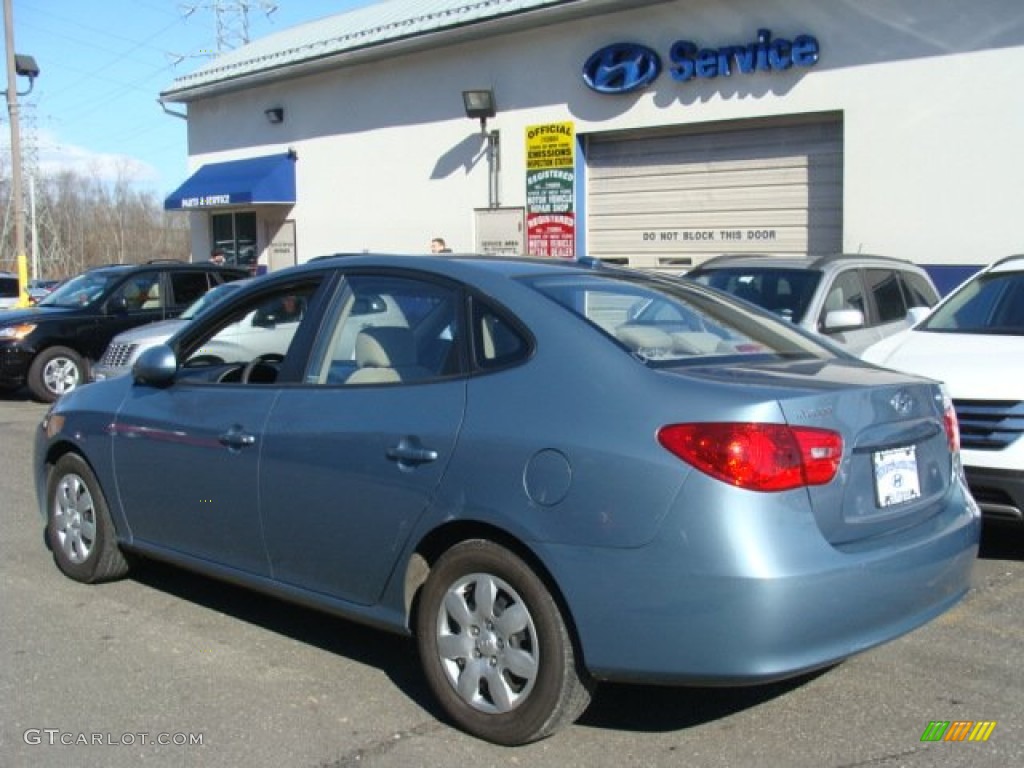 2007 Elantra GLS Sedan - Seattle Light Blue / Beige photo #6