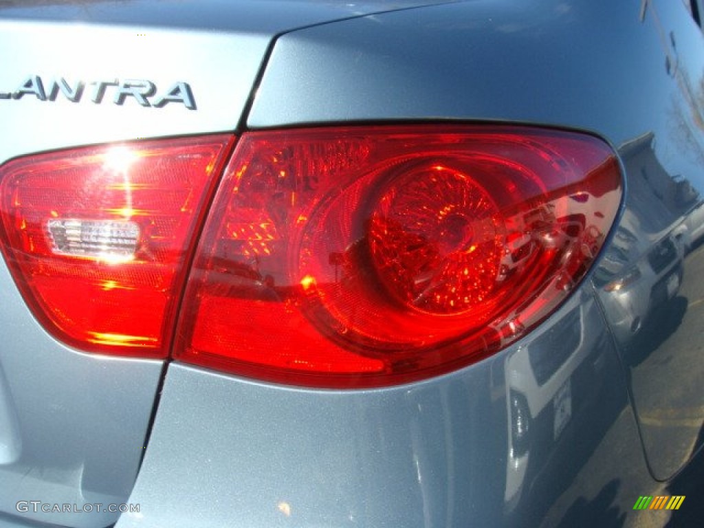 2007 Elantra GLS Sedan - Seattle Light Blue / Beige photo #20