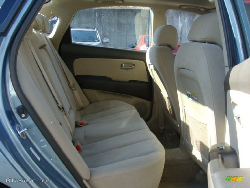 2007 Elantra GLS Sedan - Seattle Light Blue / Beige photo #21
