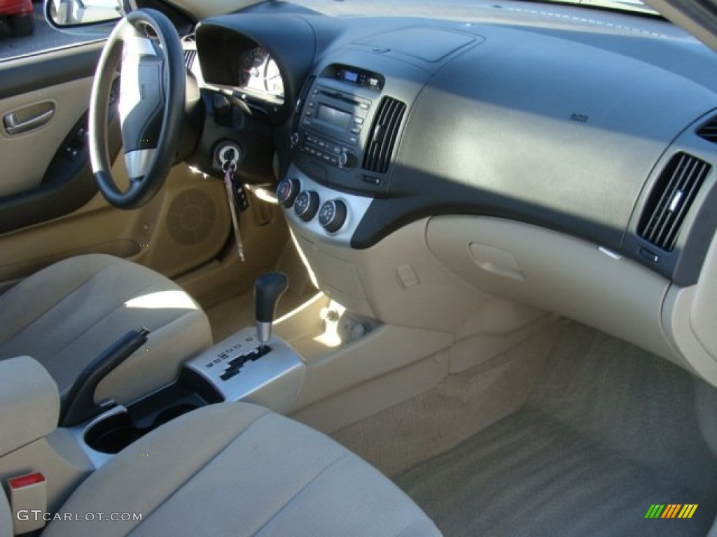 2007 Elantra GLS Sedan - Seattle Light Blue / Beige photo #23