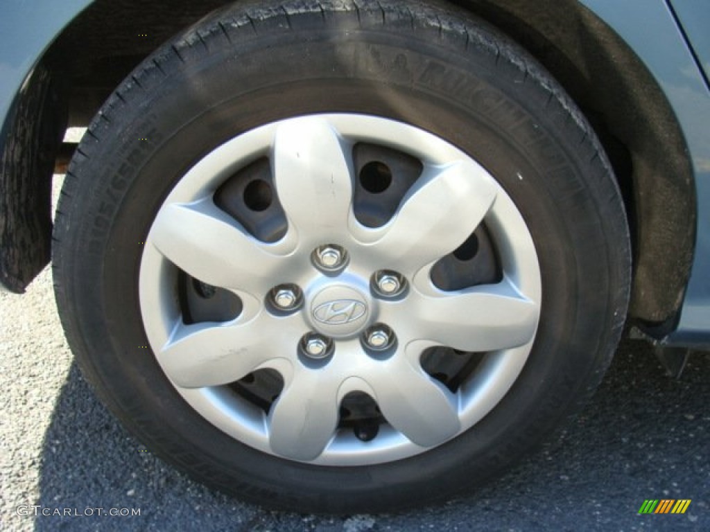 2007 Elantra GLS Sedan - Seattle Light Blue / Beige photo #25
