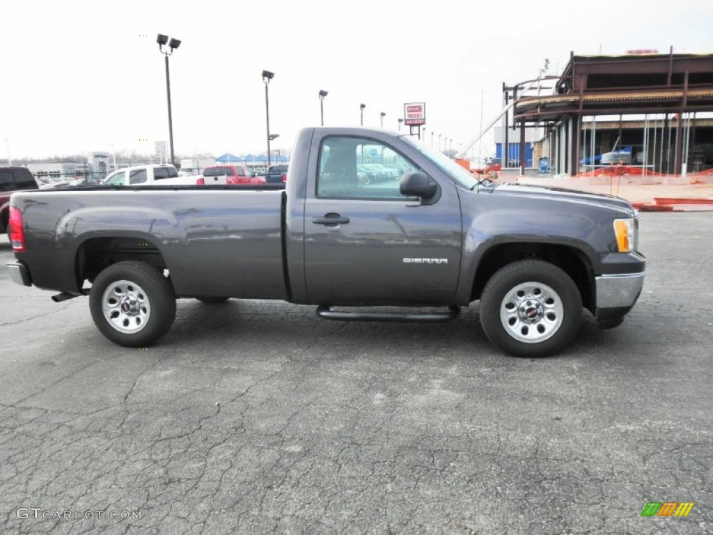 2011 Sierra 1500 Regular Cab - Storm Gray Metallic / Dark Titanium photo #1