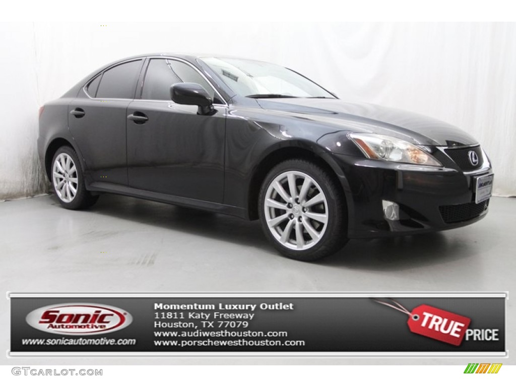 2008 IS 250 AWD - Obsidian Black / Black photo #1
