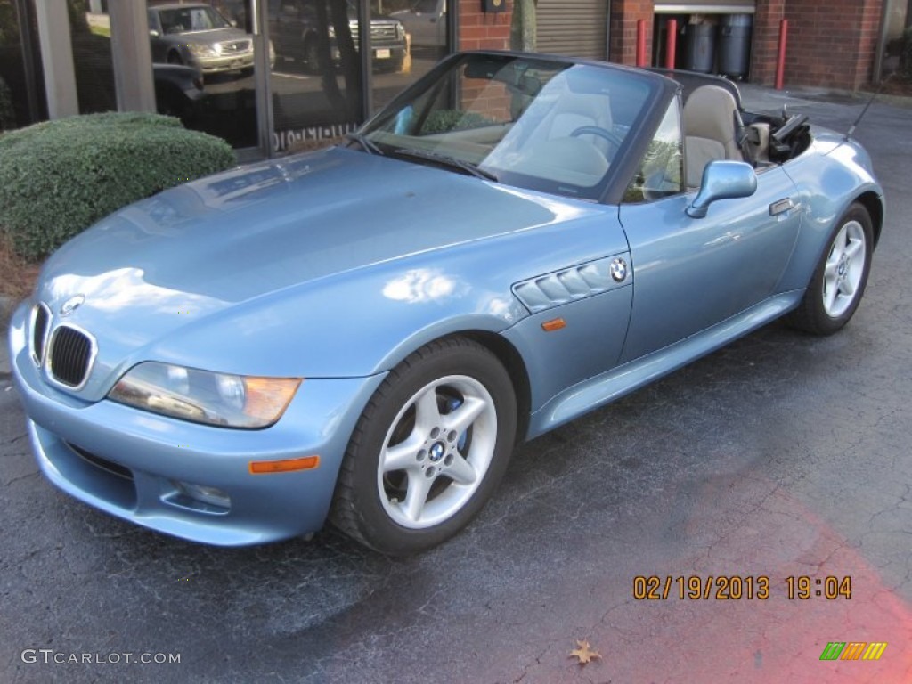 1997 Z3 2.8 Roadster - Atlanta Blue Metallic / Beige photo #1