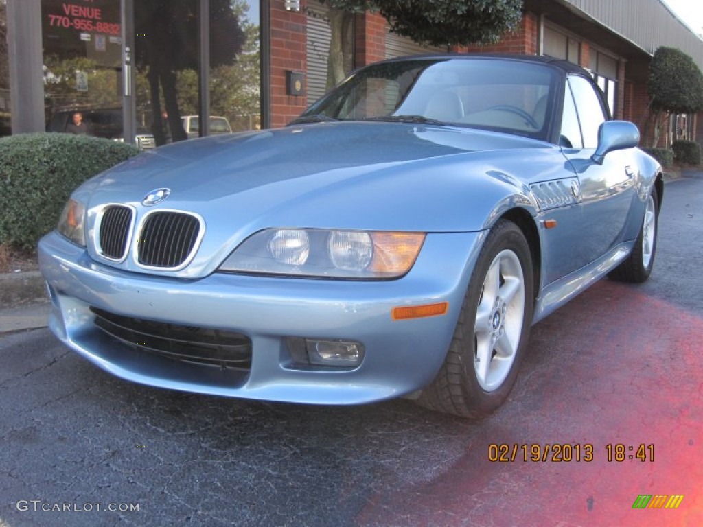 Atlanta Blue Metallic 1997 BMW Z3 2.8 Roadster Exterior Photo #77497658