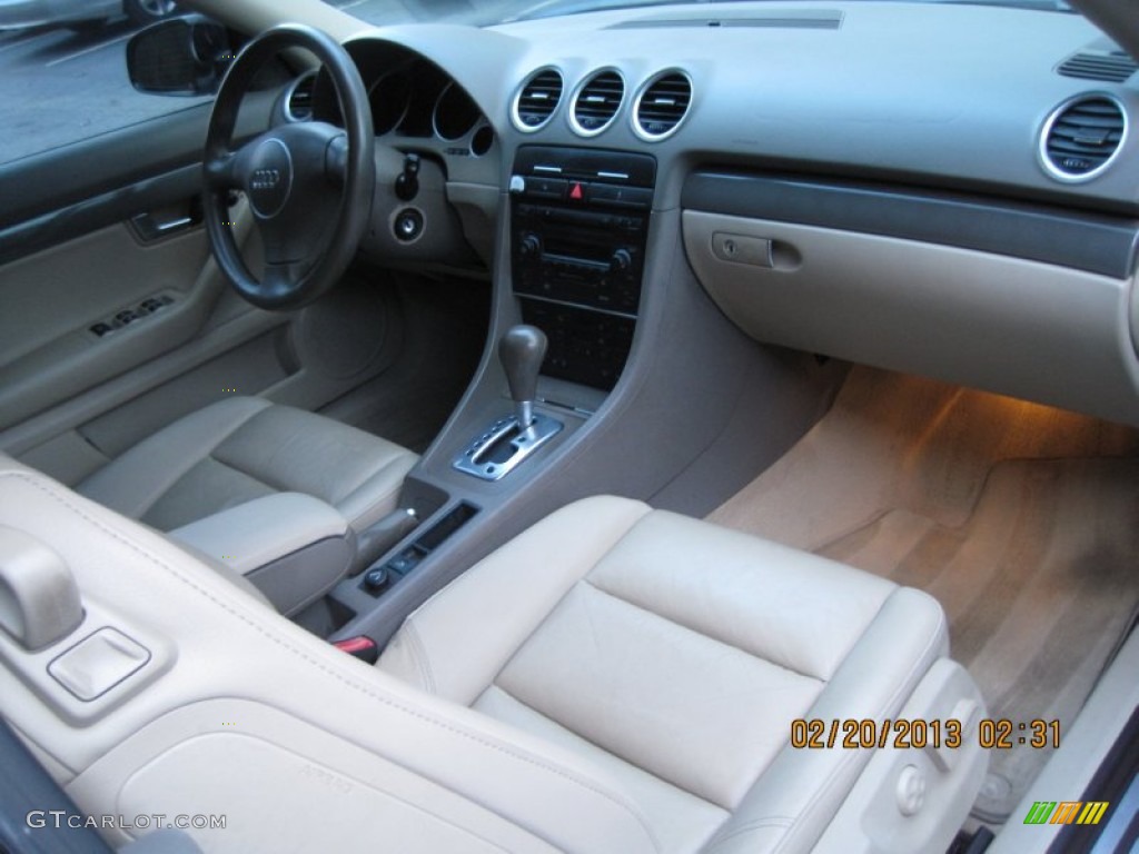 2004 Audi A4 1.8T Cabriolet Beige Dashboard Photo #77498234